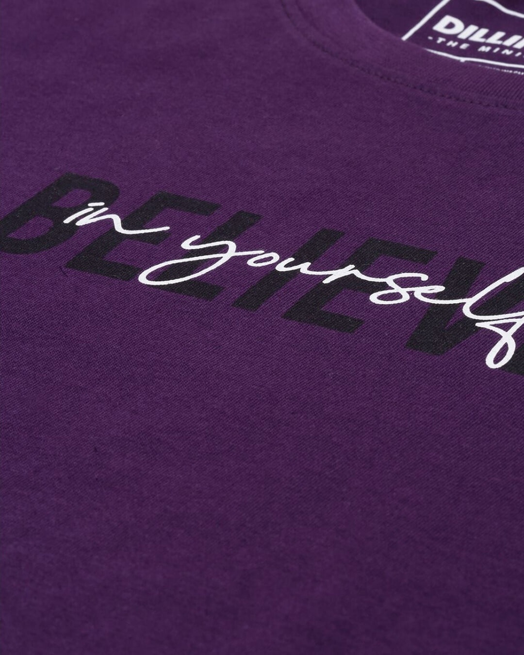 Shop Men's Purple Typography T-shirt