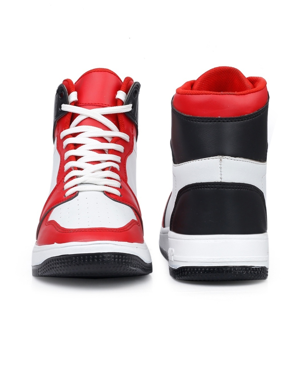 Shop Men's Red and White Color Block Sneakers