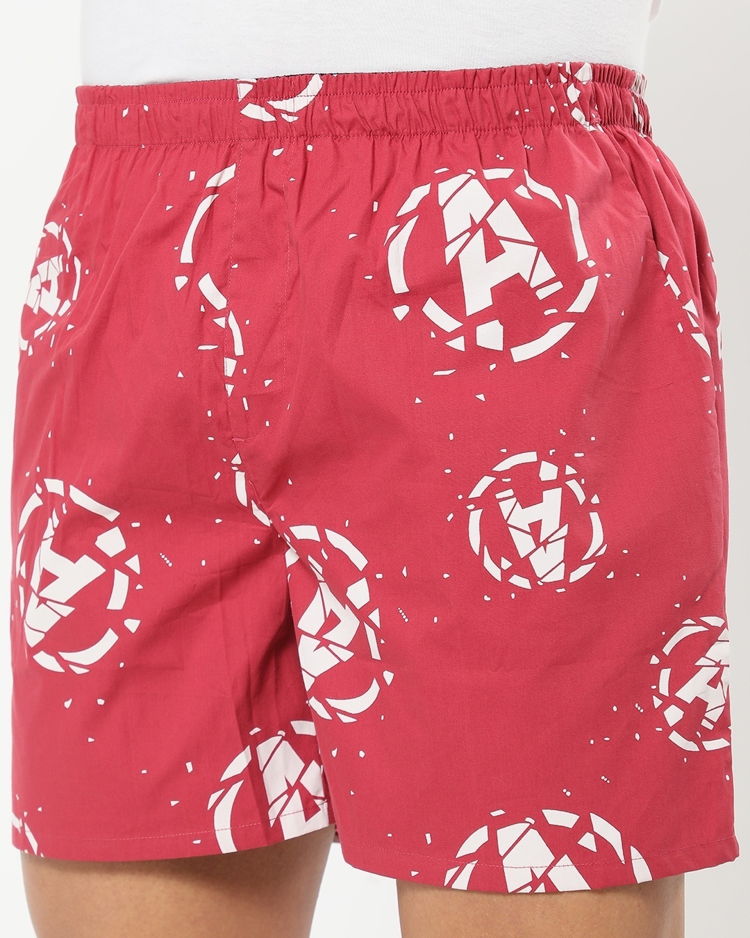 Shop Men's Red Avengers All Over Printed Boxers
