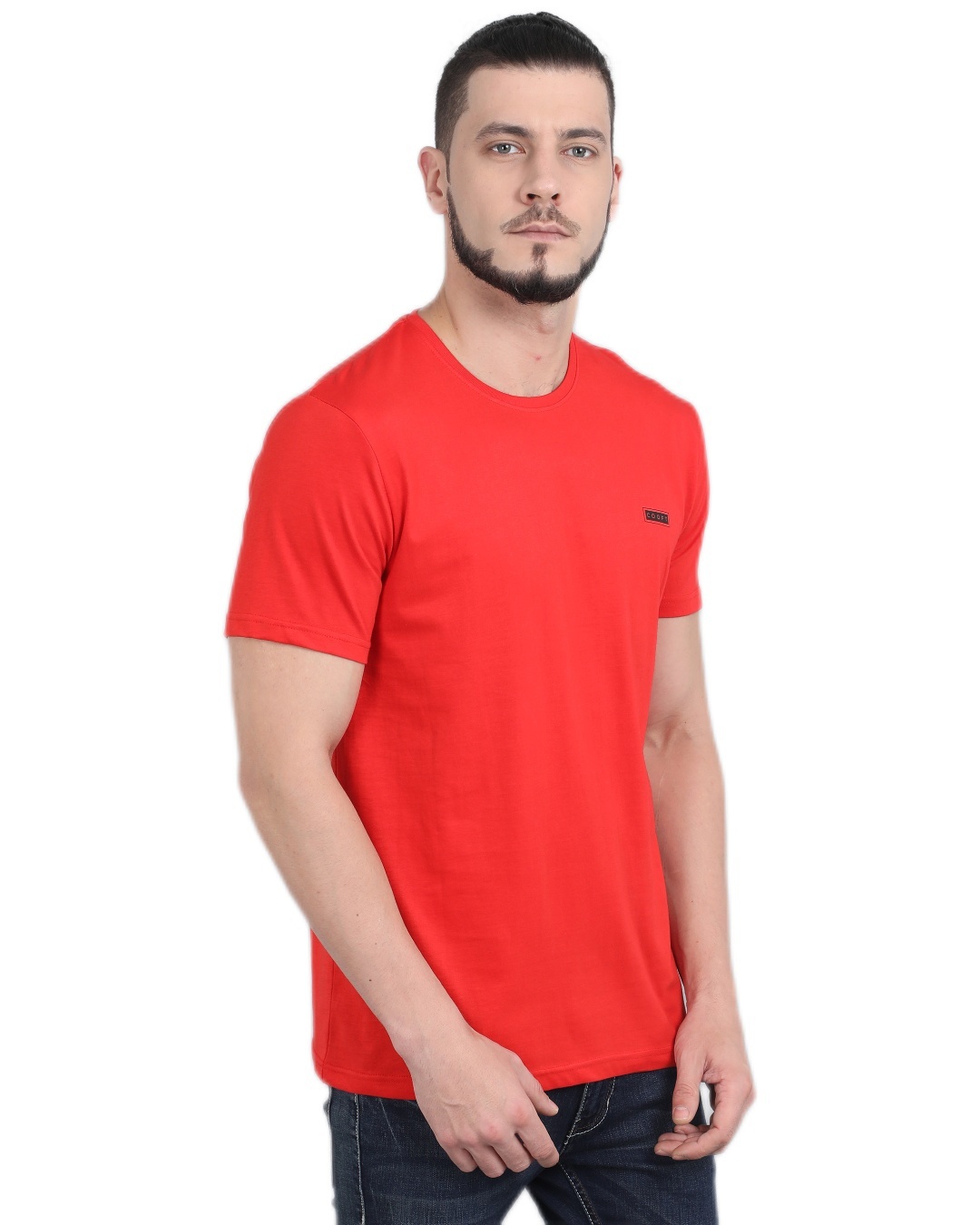 Shop Men's Red Casual T-shirt-Design