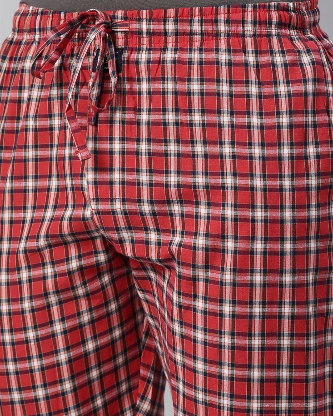 Buy Men's Red Checked Cotton Pyjamas Online in India at Bewakoof