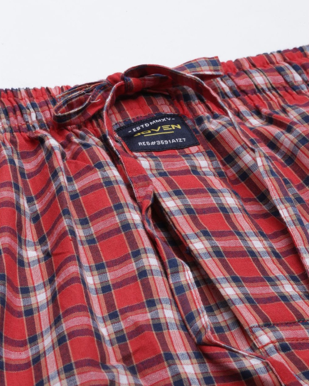 Buy Men's Red Checked Cotton Pyjamas Online in India at Bewakoof