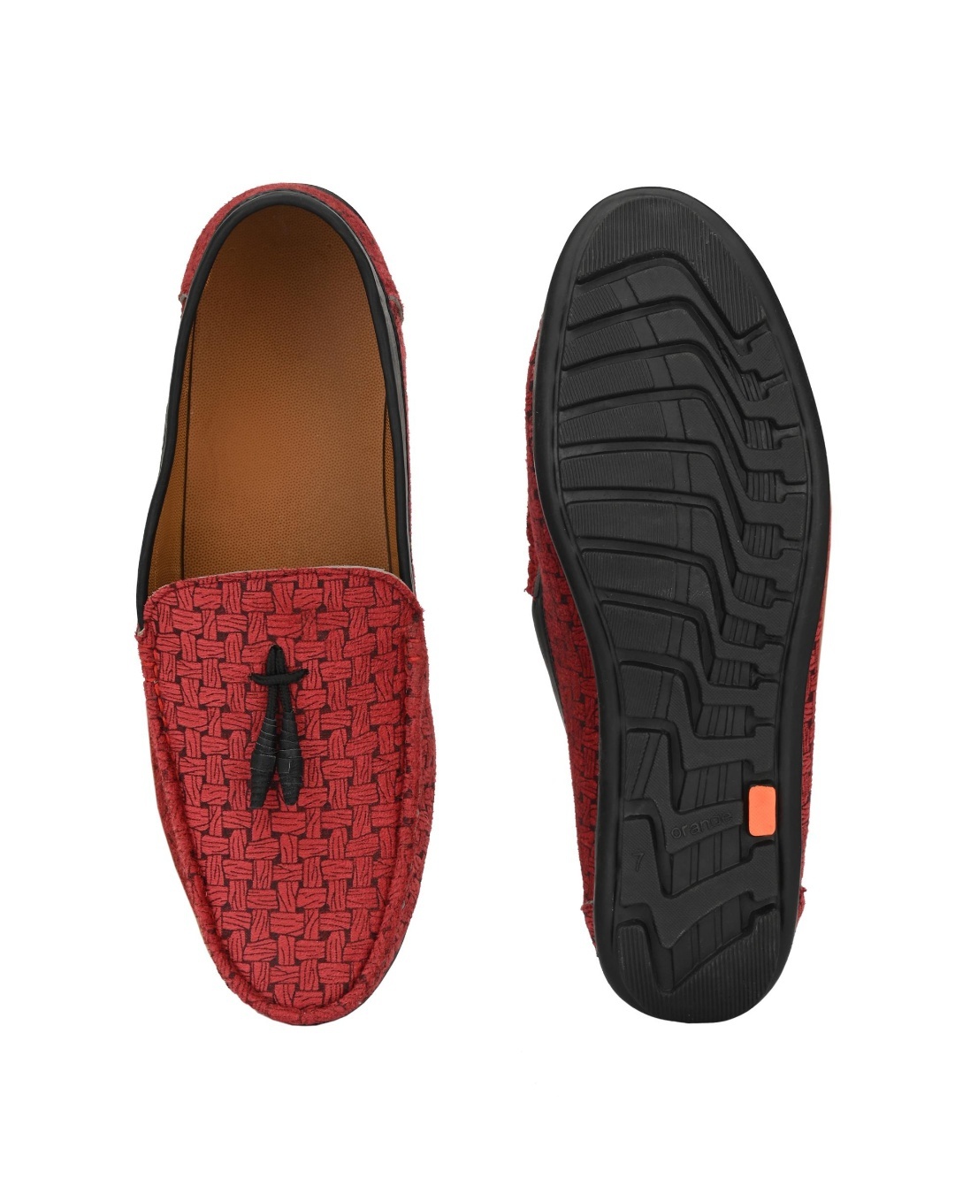 Shop Men's Red Printed Loafers-Design