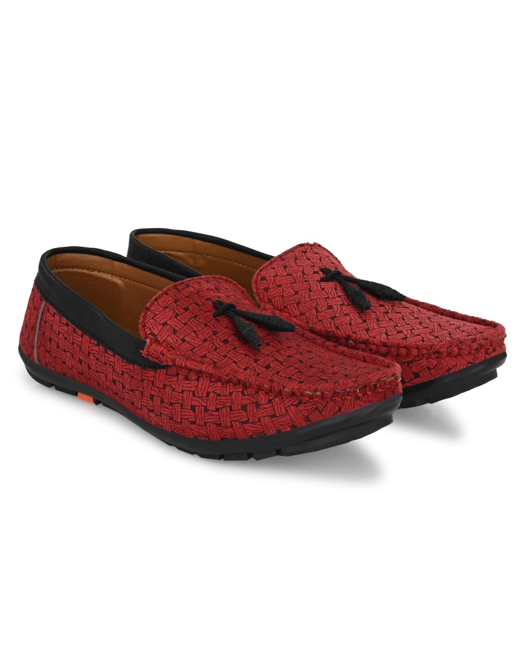 Shop Men's Red Printed Loafers