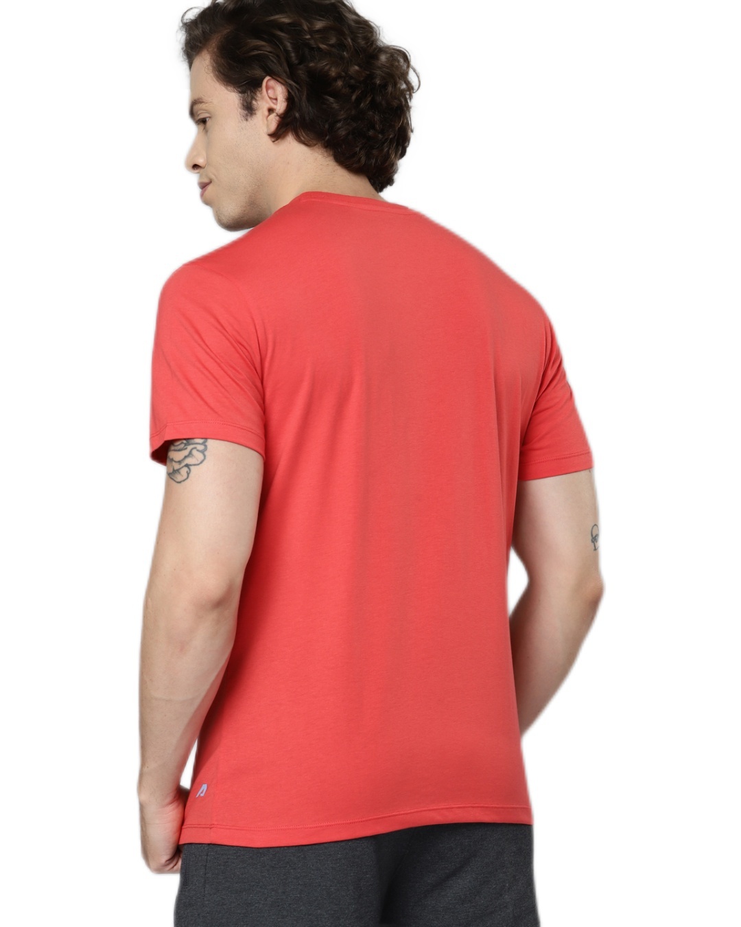 Shop Men's Red Color Block Slim Fit T-shirt-Design