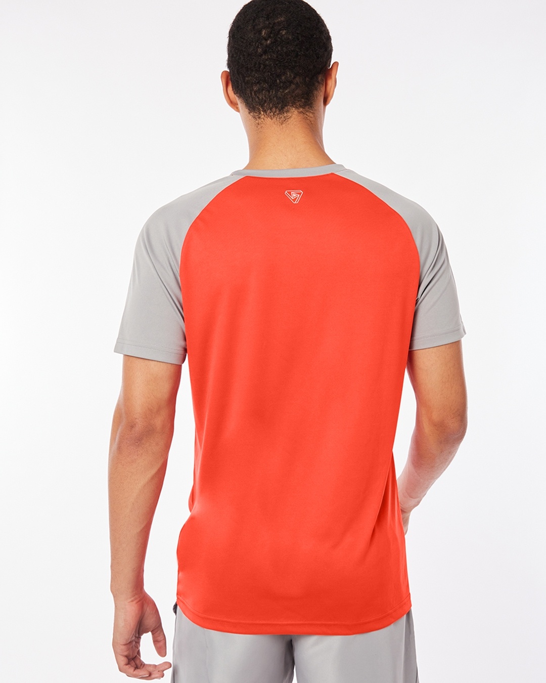 Shop Men's Red Colorblock Training T-shirt-Design