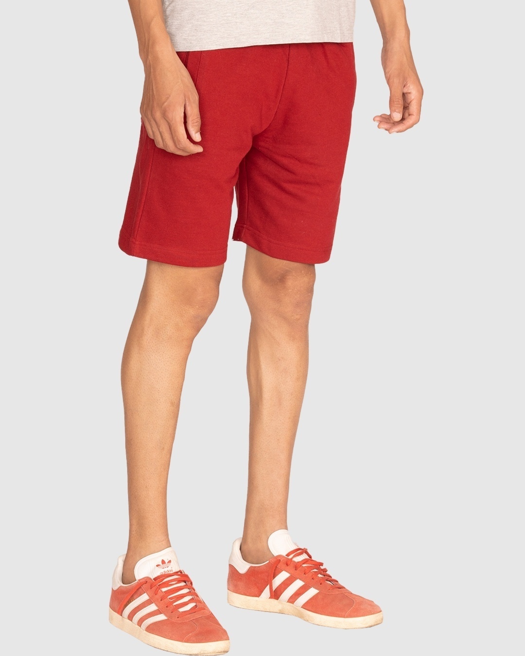 Shop Men's Red Cotton Lounge Shorts-Back