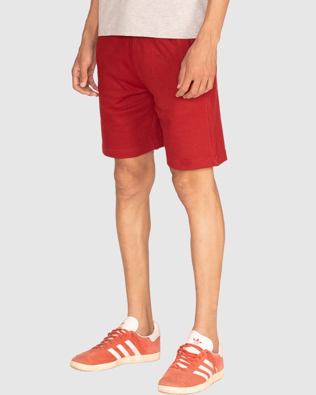 Shop Men's Red Cotton Lounge Shorts-Full