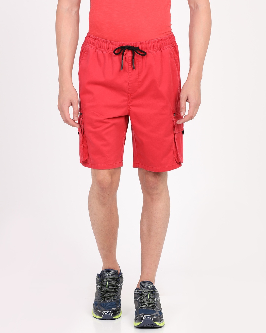 Shop Men's Red Cotton Shorts-Back