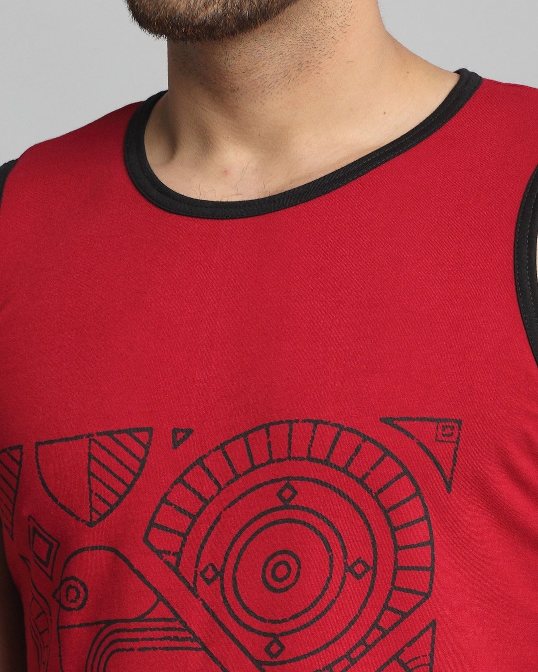 Shop Men's Red Graphic Printed T-shirt