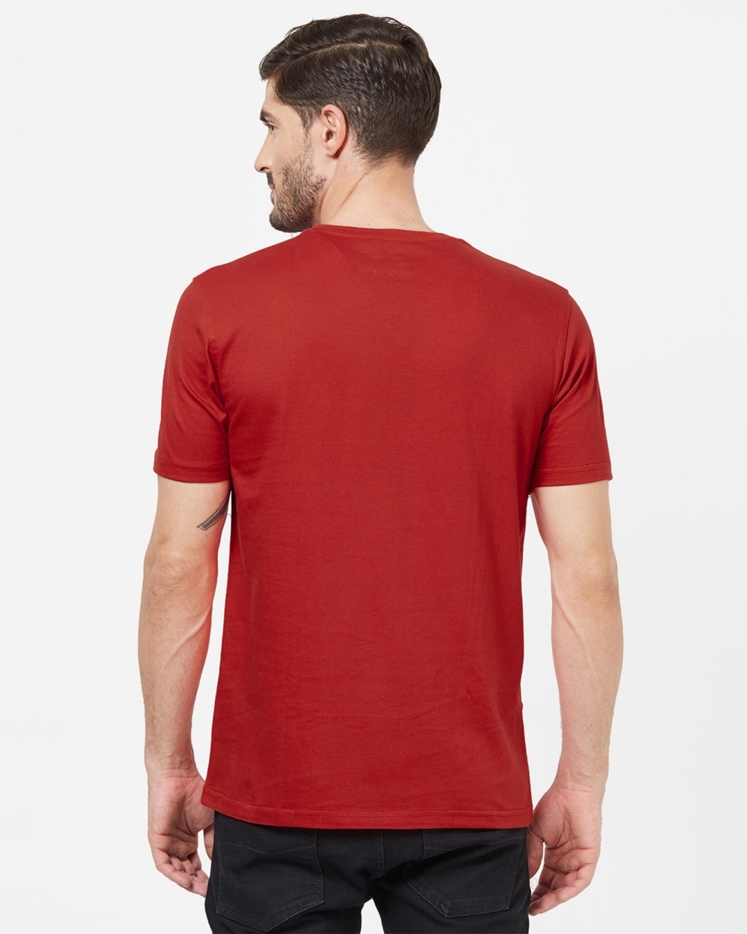 Shop Men's Red Hakuna Matata Disney Official Typography Cotton T-shirt-Design