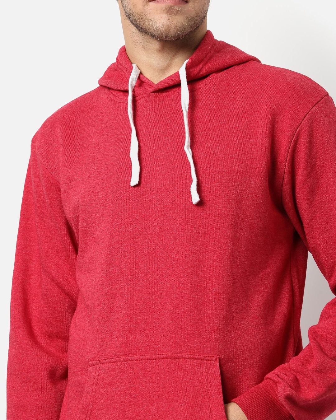 Buy Men's Red Hooded Sweatshirt for Men Red Online at Bewakoof