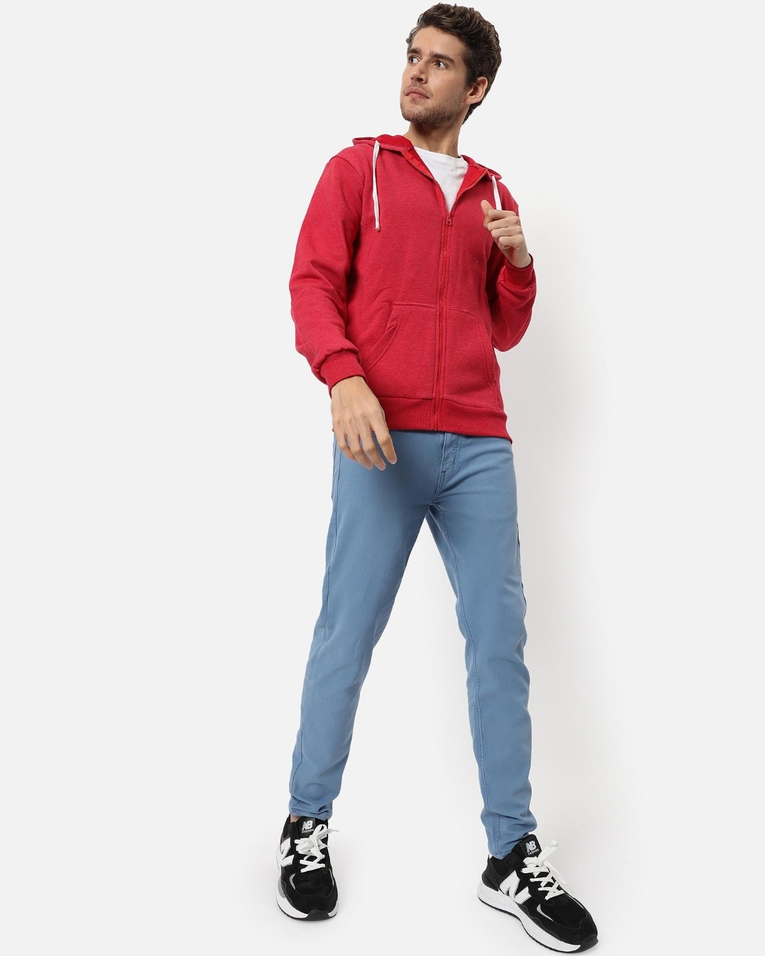 Buy Men's Red Hooded Sweatshirt for Men Red Online at Bewakoof