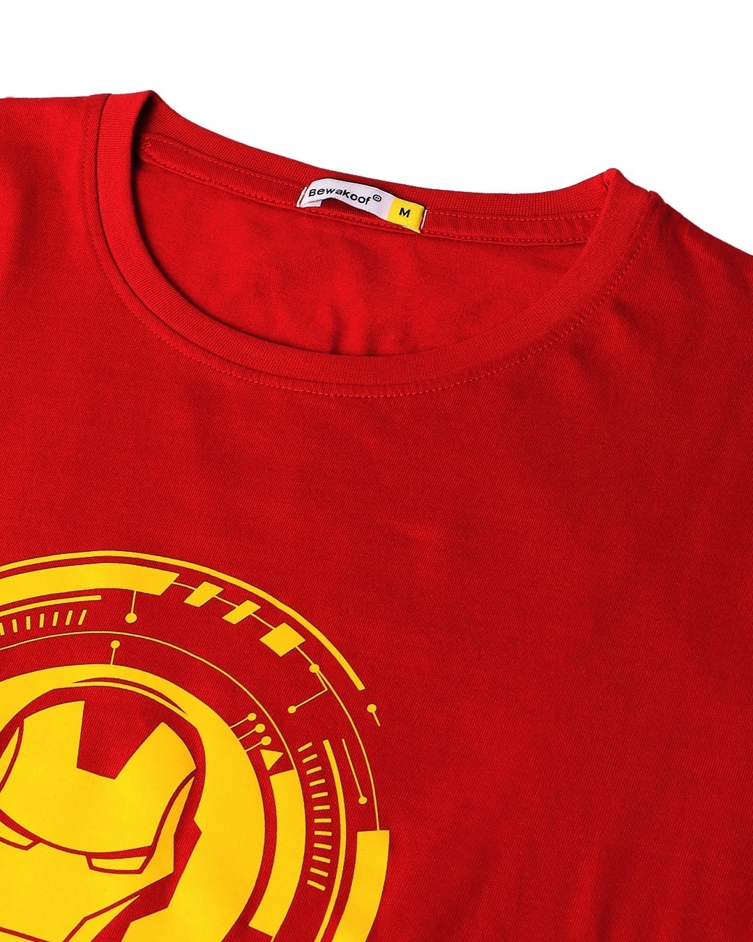 Shop Men's Red Iron Man Mask T-shirt