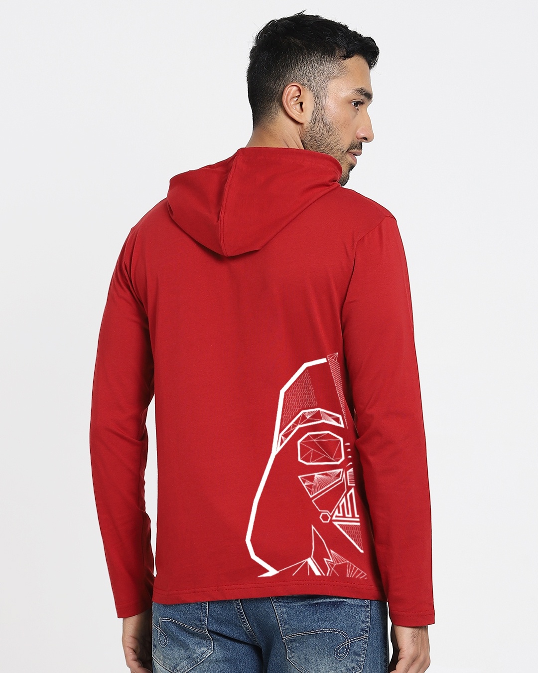 Shop Men's Red Lord Vader Hoodie T-shirt-Design