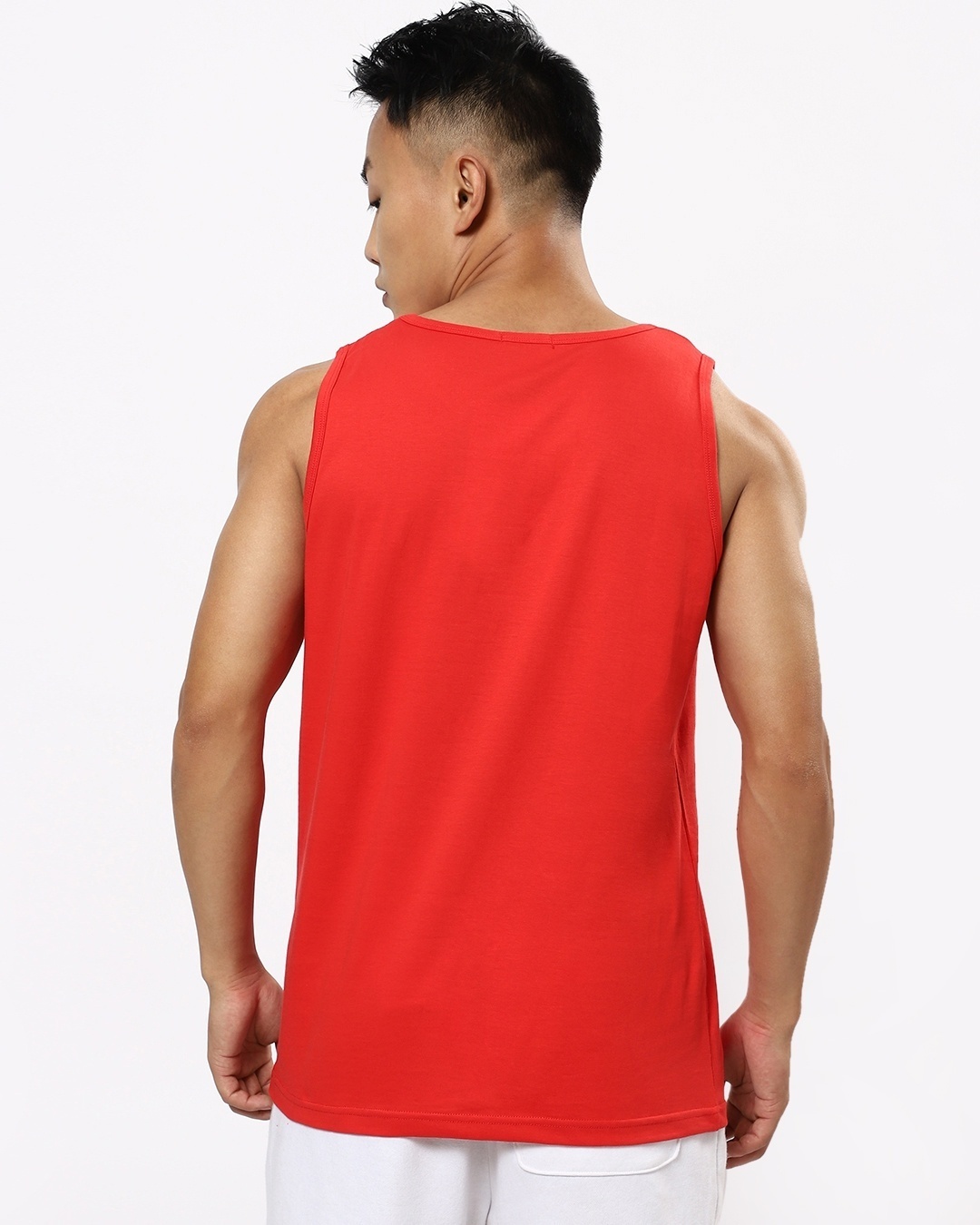 Shop Men's Red Marvel Typography Vest-Design