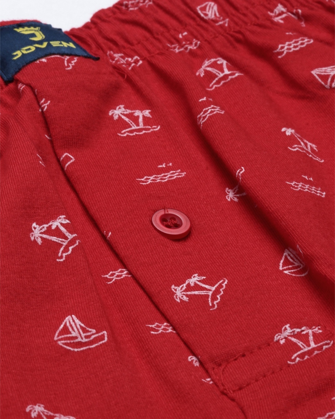 Buy Men's Red Printed Pure Cotton Boxer Online in India at Bewakoof