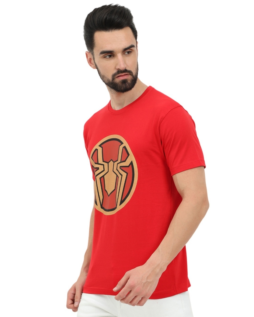 Shop Men's Red Spidey Logo Printed T-shirt-Design