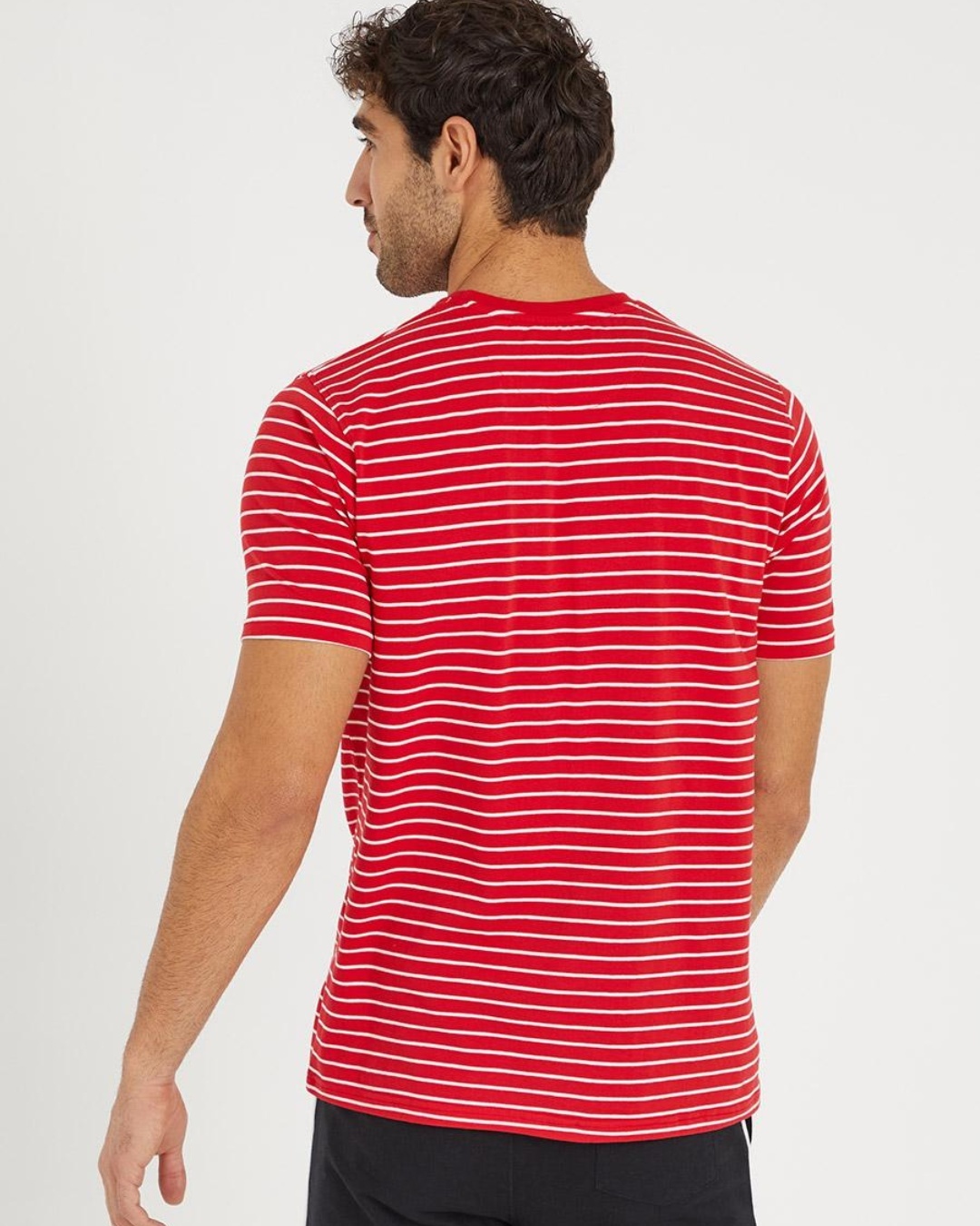 Buy Men's Red Striped T-shirt for Men Red Online at Bewakoof