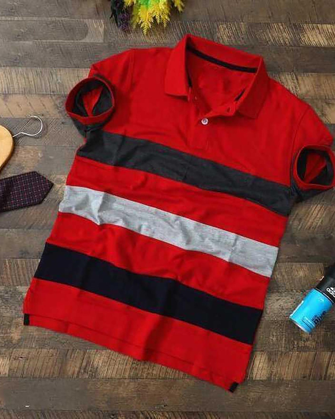 Buy Mens Red Striped T Shirt For Men Red Online At Bewakoof 5361