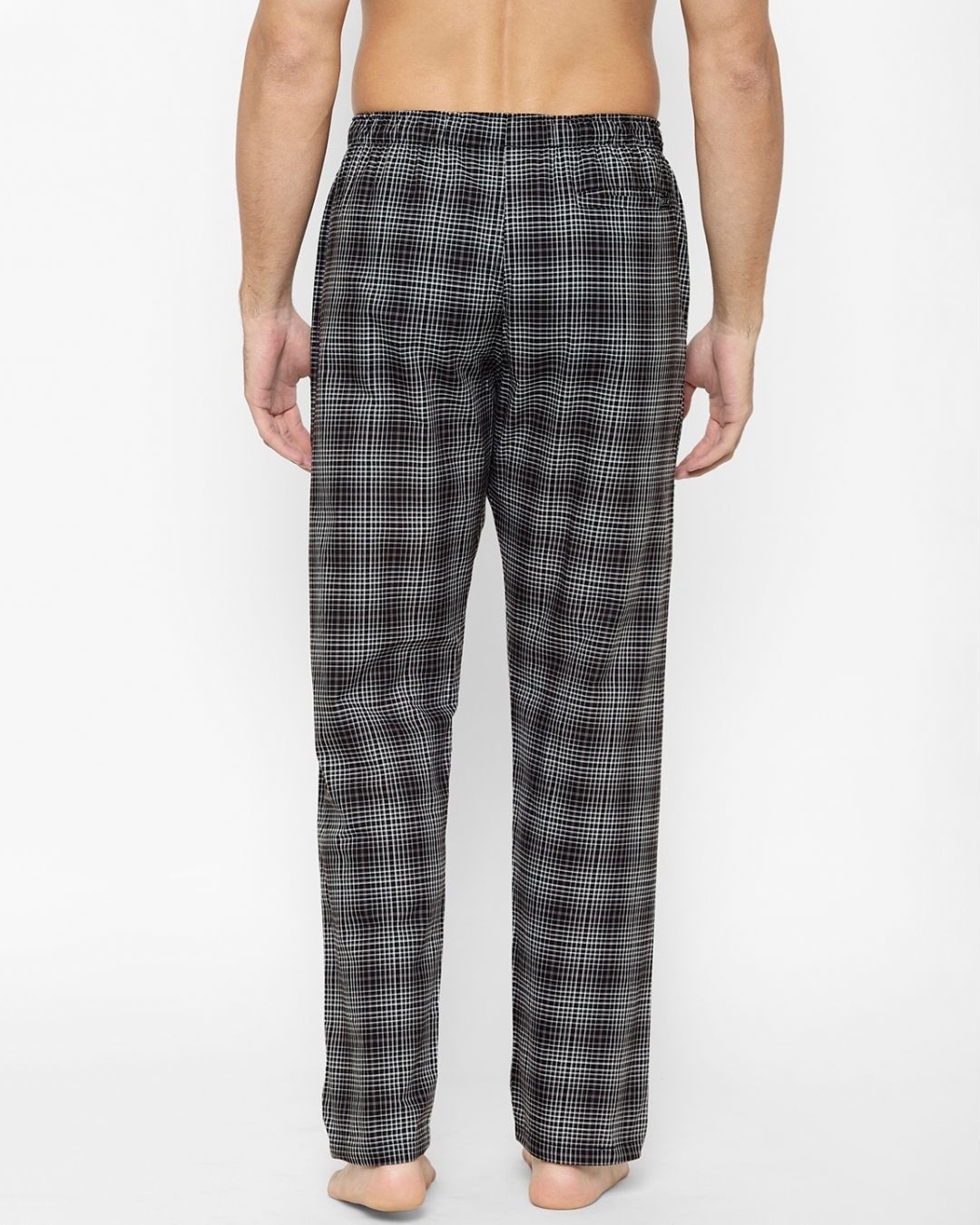 Shop Men's Red Super Combed Cotton Checkered Pyjama (Pack of 2)-Full