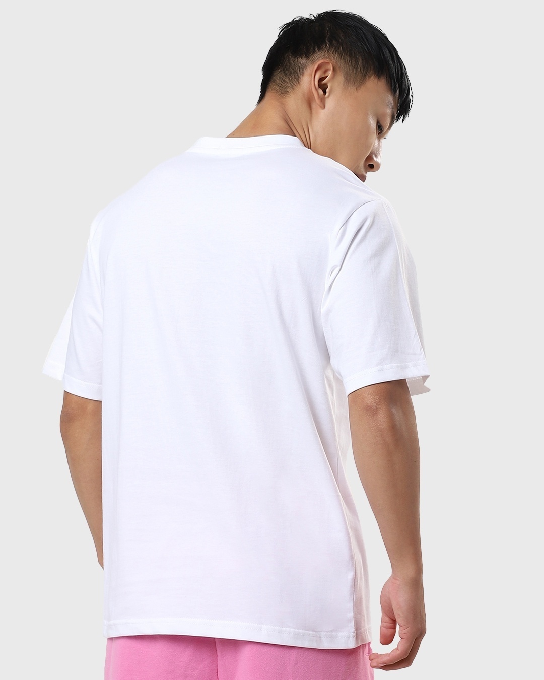 Shop Men's Red & White Oversized Combo T-shirt (Pack of 2)-Design