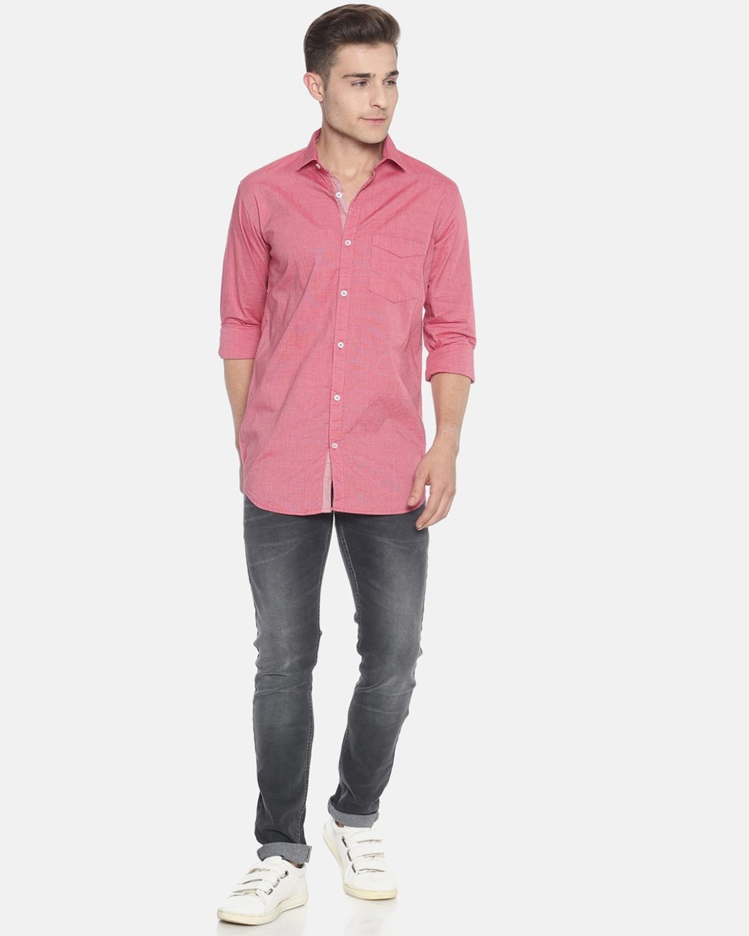 Shop Men's Solid Full Sleeve Stylish Casual Shirt