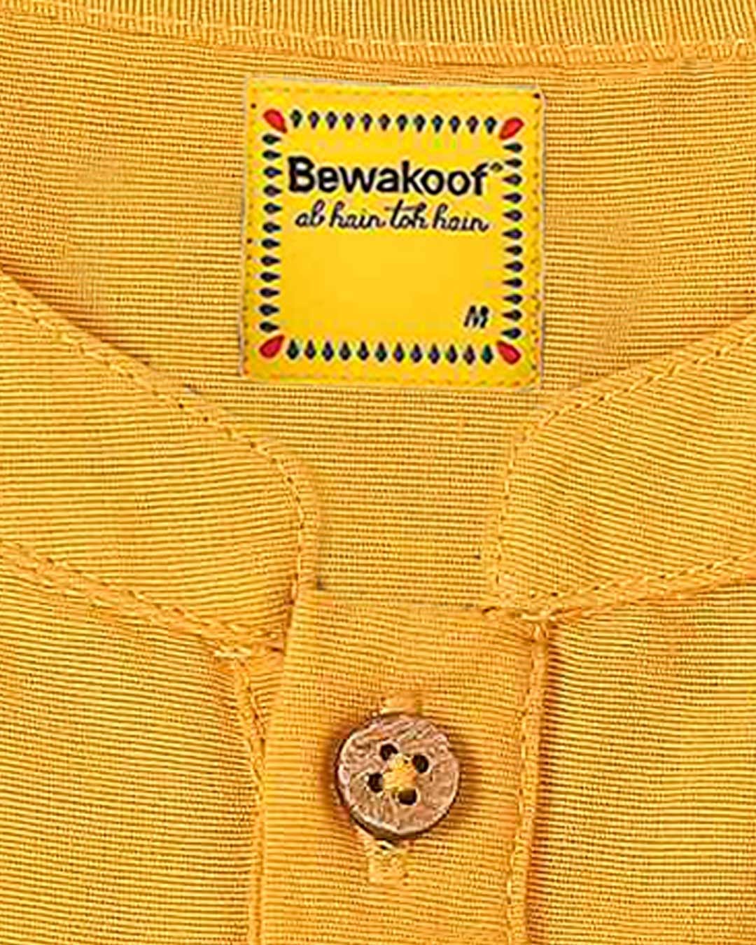 Shop Men's Solid Mustard Long Kurta