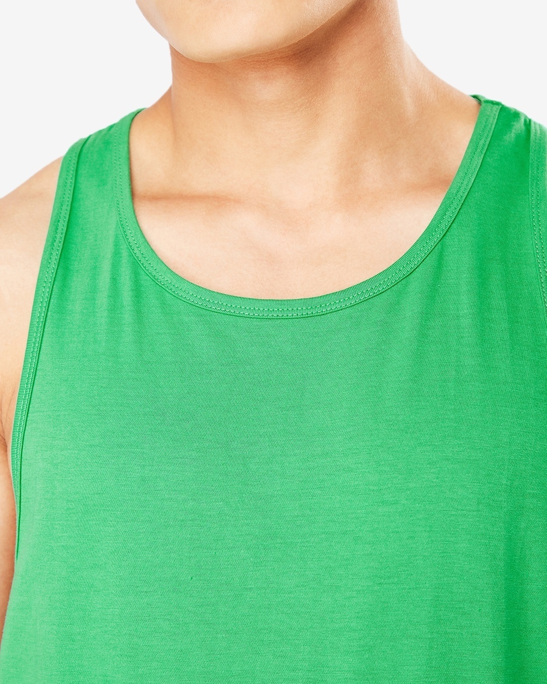 Shop Men's Varsity Green Deep Cut Vest