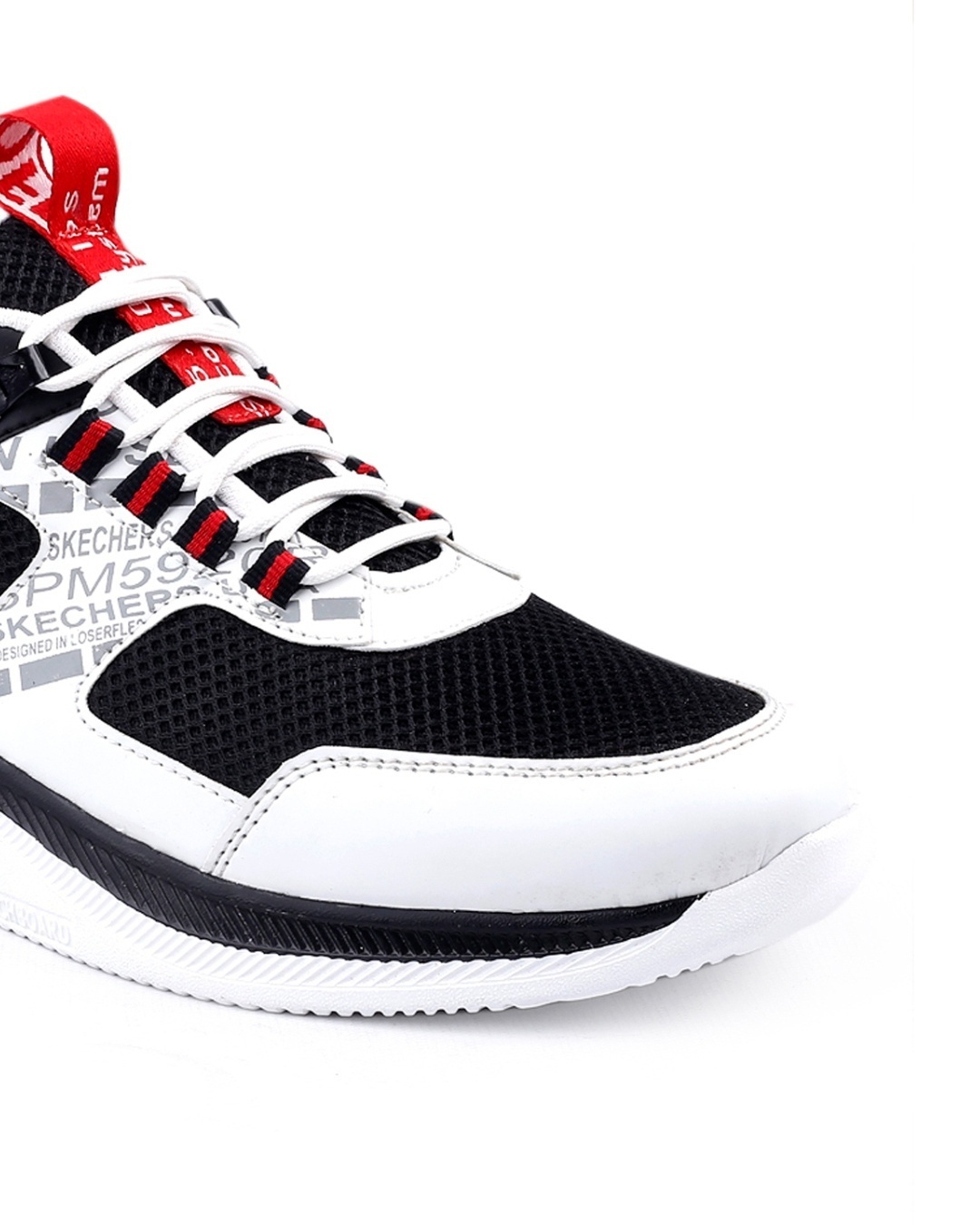 Shop Men's White and Black Color Block Sneakers