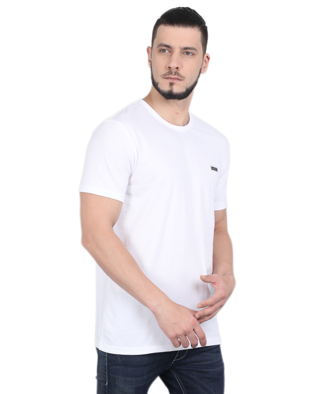 Shop Men's White Casual T-shirt-Design