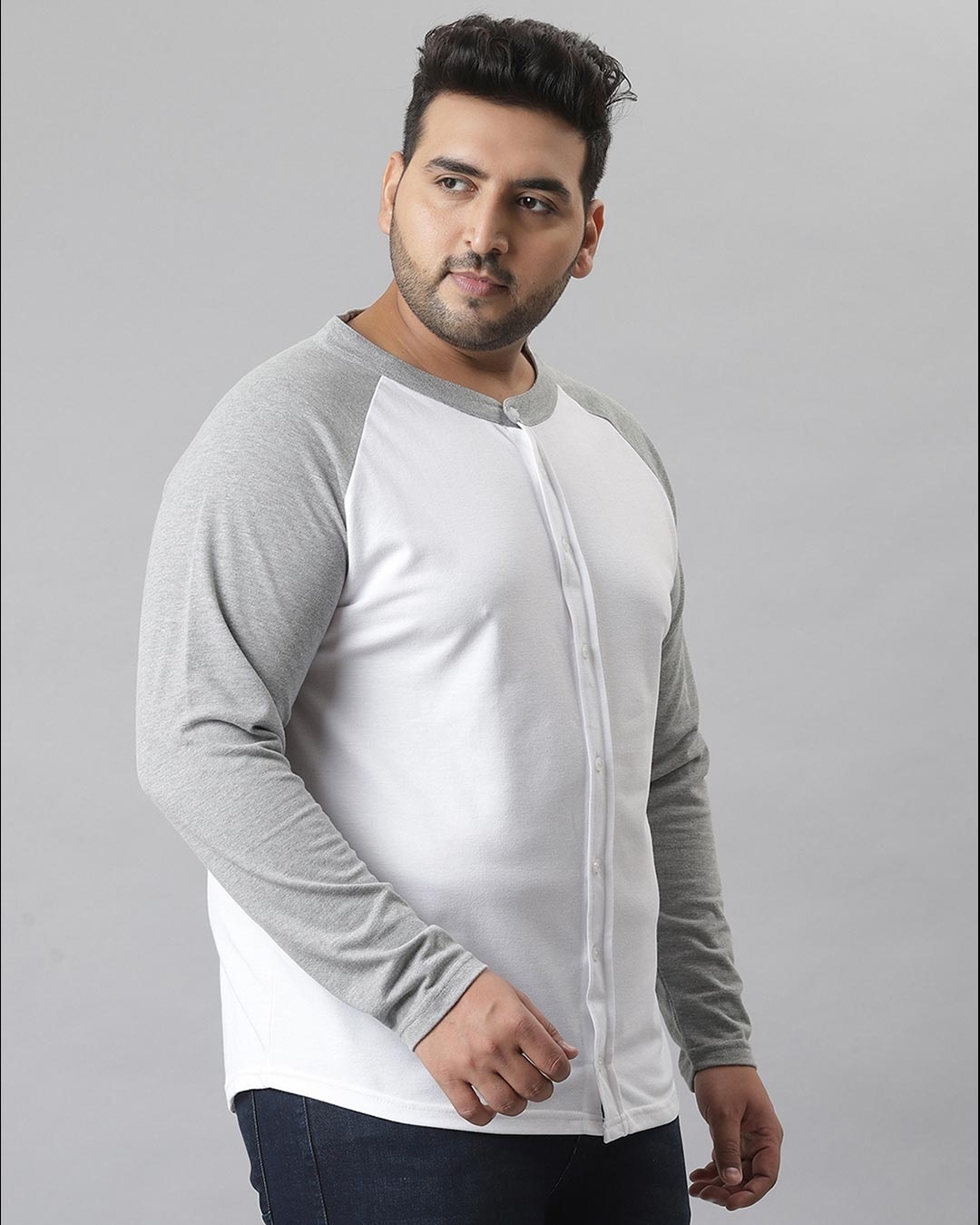 Shop Men's White Colorblocked Stylish Full Sleeve Casual Shirt-Design
