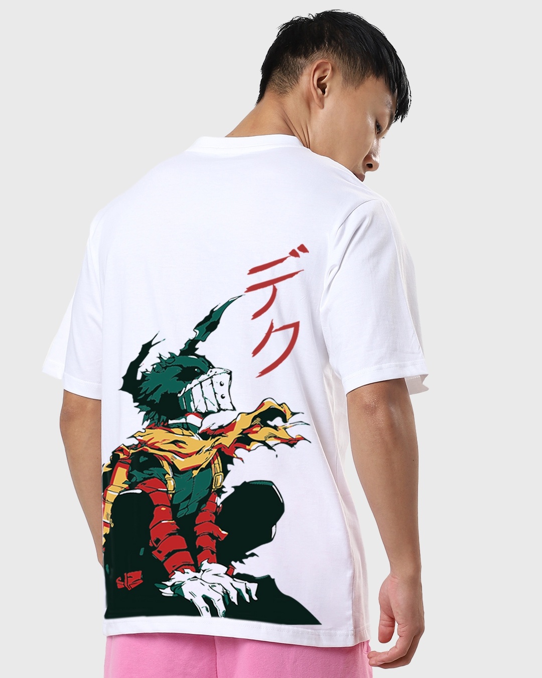 deku white t shirt