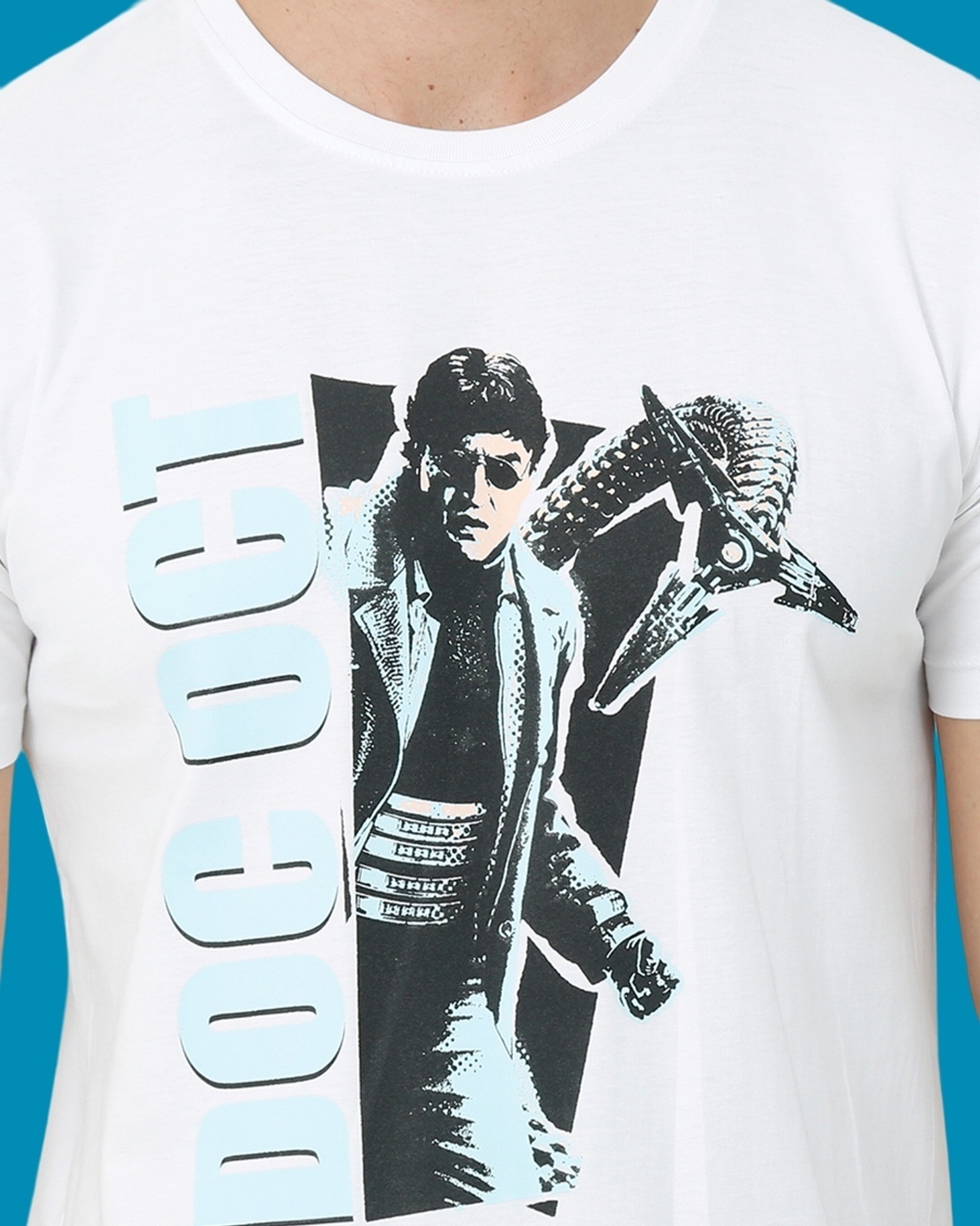 Shop Men's White Doctor Octopus Graphic Printed T-shirt