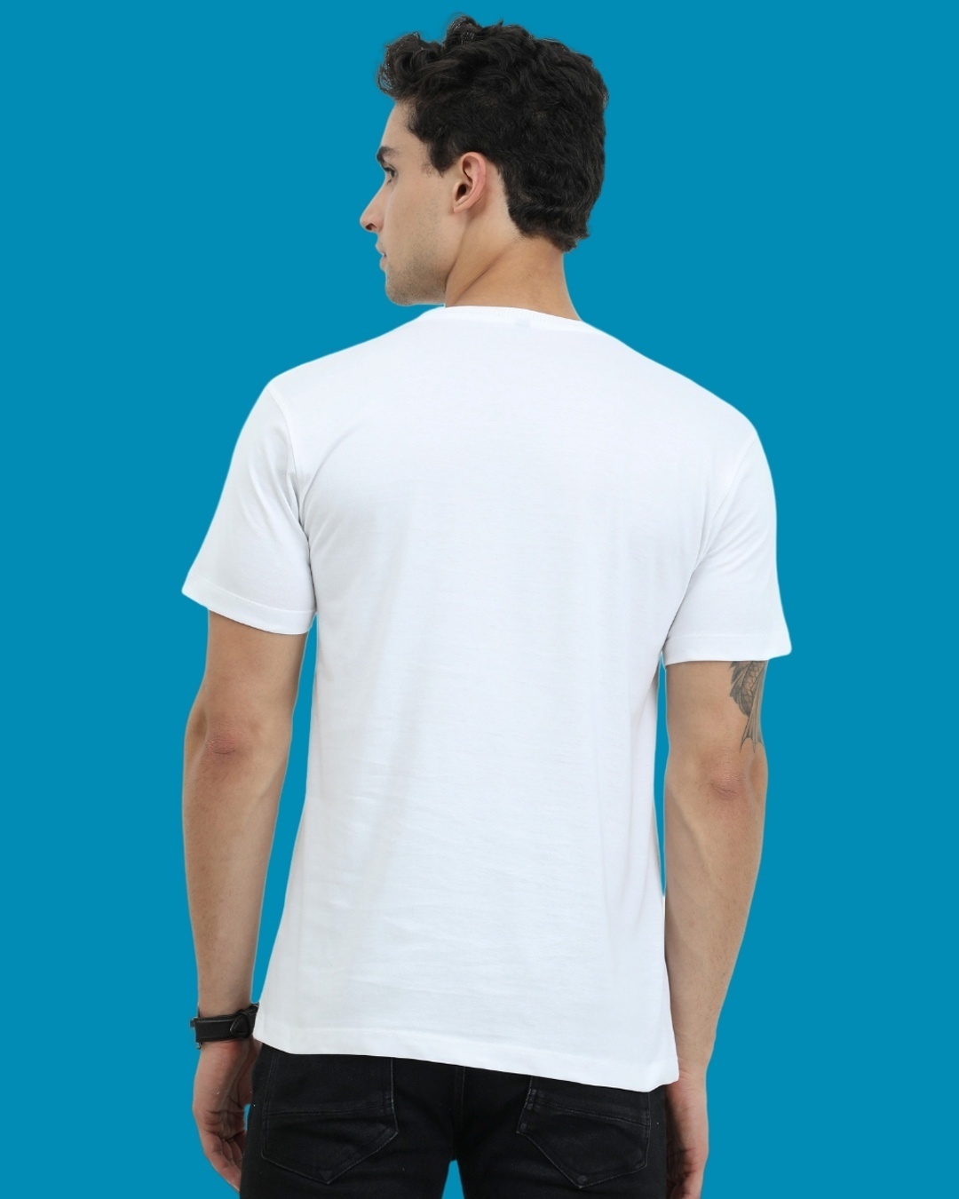 Shop Men's White Donald Duck Action Mood Graphic Printed T-shirt-Design
