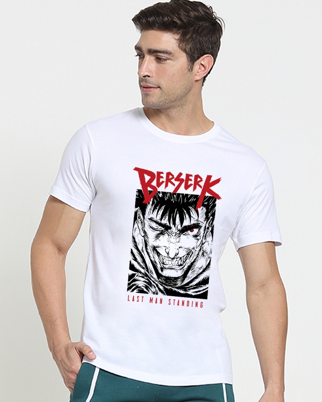 Shop Men's White Guts Graphic Printed T-shirt-Front