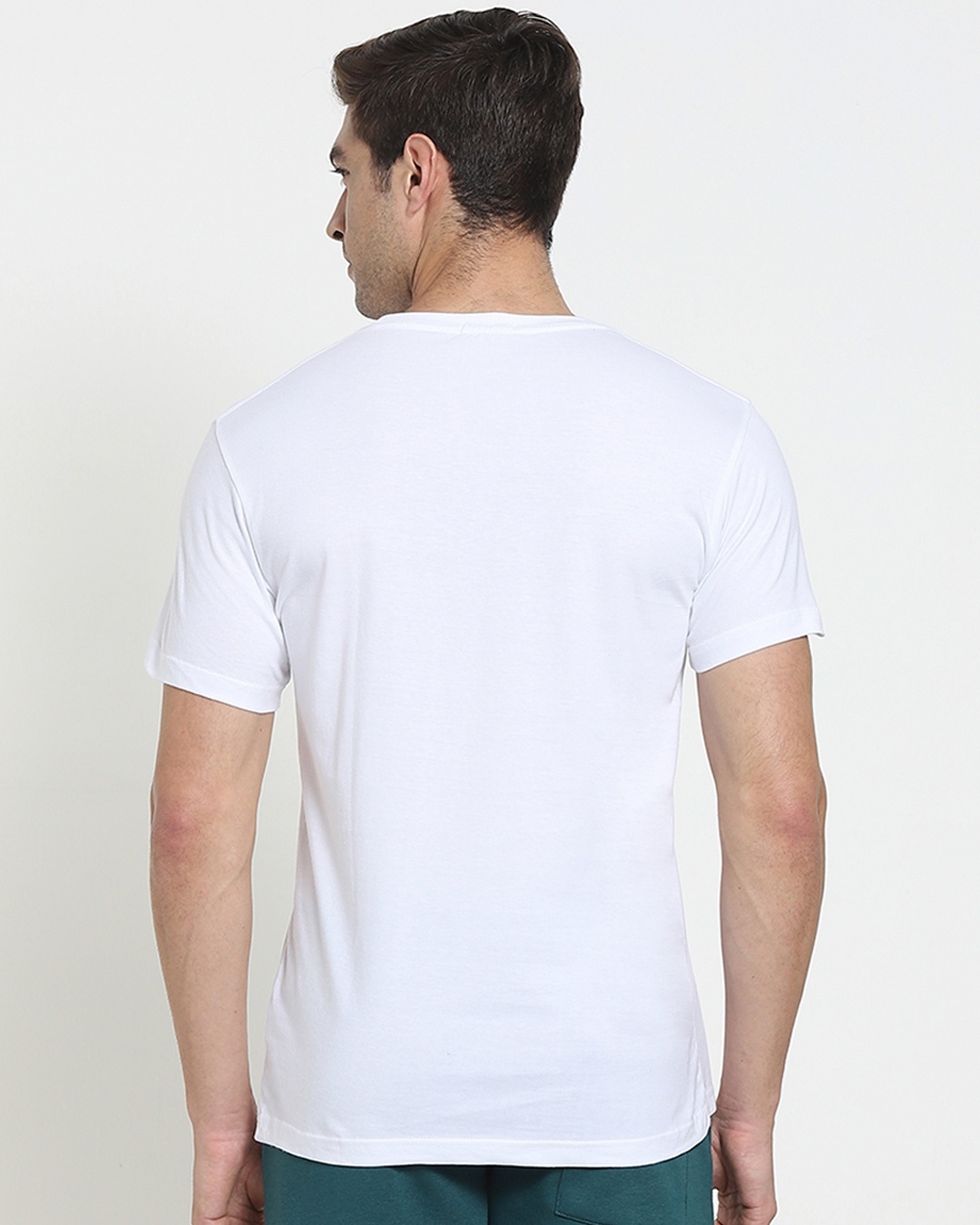 Shop Men's White Guts Graphic Printed T-shirt-Back