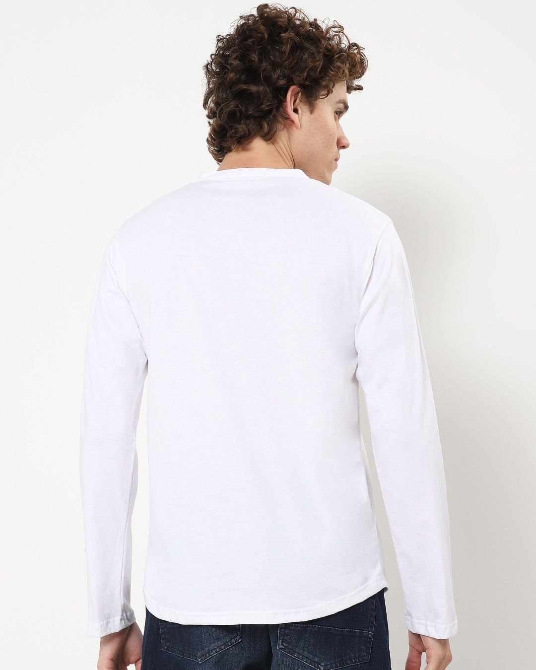 Buy Men's White Henley Tshirt for Men white Online at Bewakoof