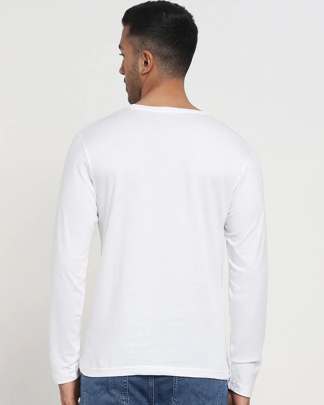 Shop Men's White M Star 28 Typography T-shirt-Back