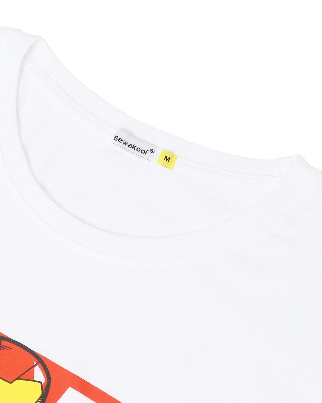 Shop Men's White Marvel Typography T-shirt