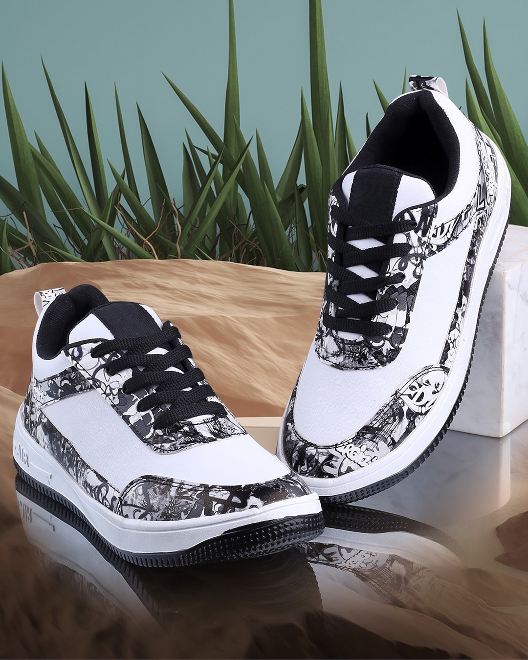 Printed casual store shoes for mens