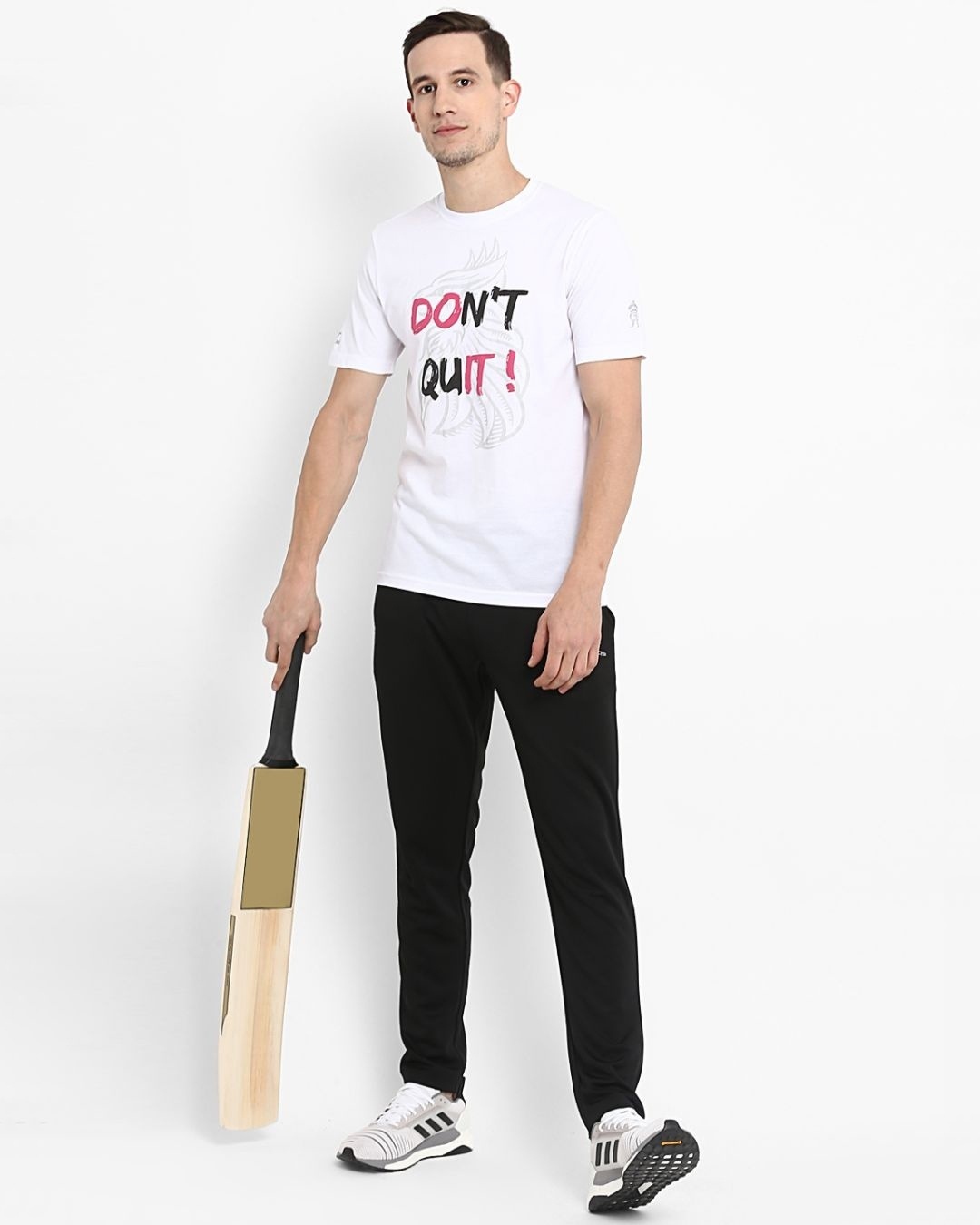 Shop Men's White Printed Slim Fit T-shirt