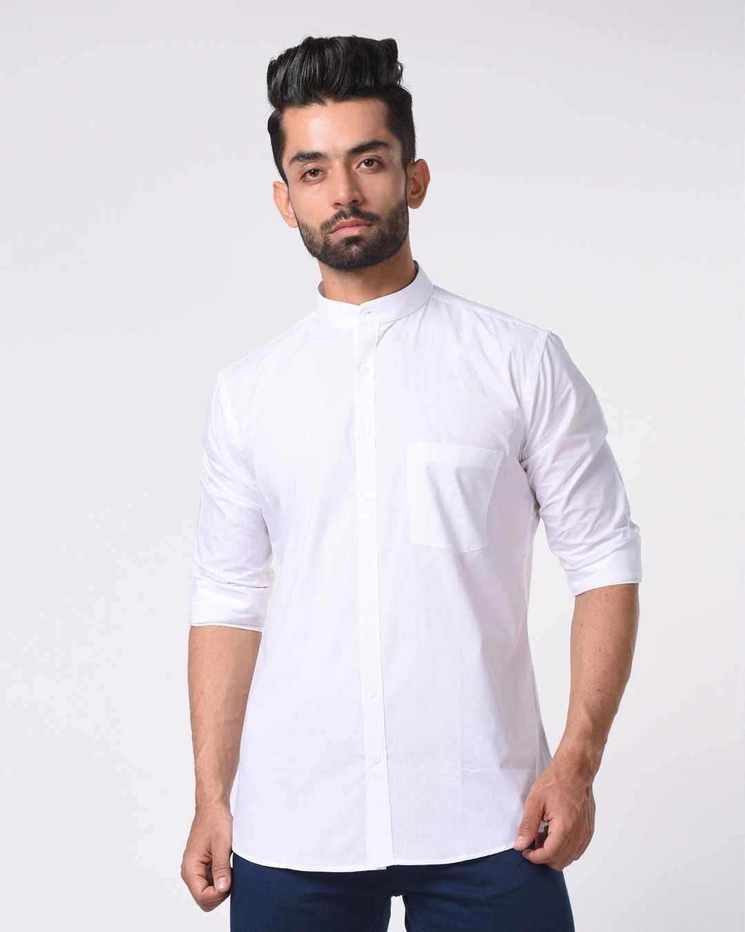 Buy Men's White Shirt for Men White Online at Bewakoof