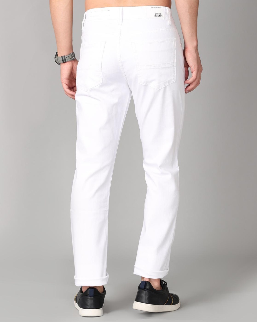 Buy Men s White Slim Fit Jeans For Men White Online At Bewakoof