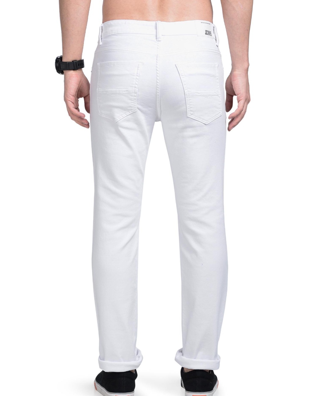 Buy Men's White Slim Fit Jeans for Men White Online at Bewakoof