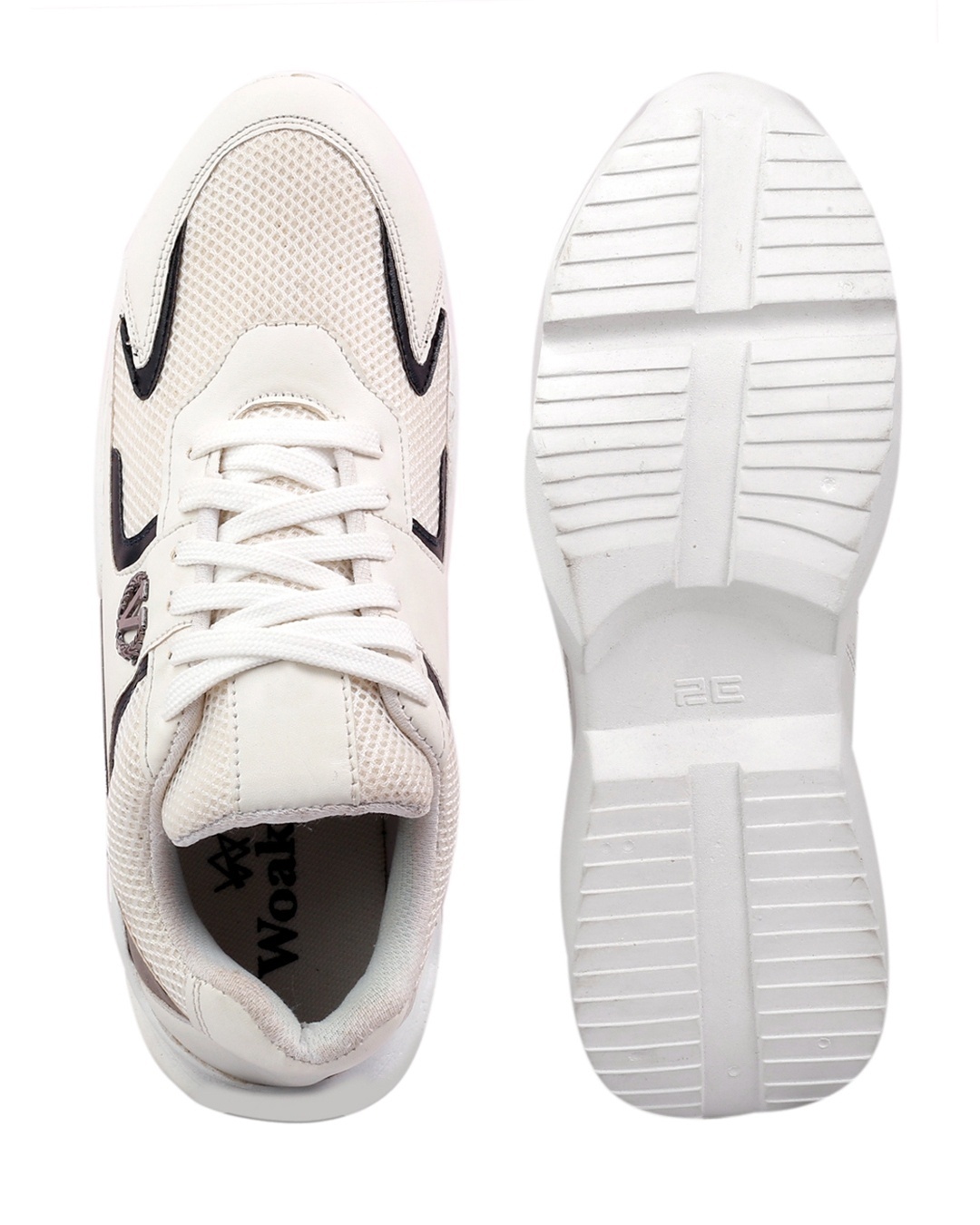Shop Men's White Stylish Sports Shoes