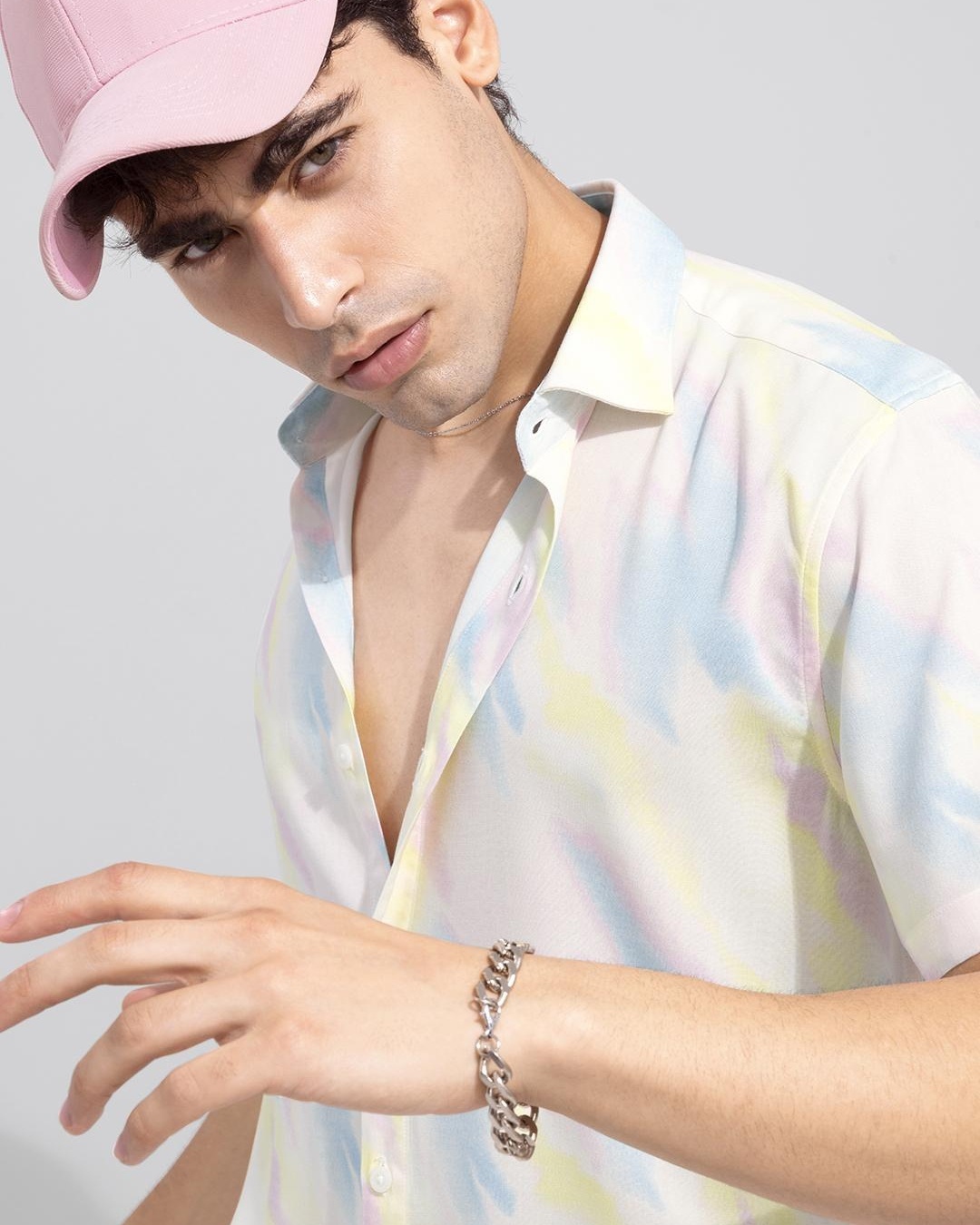 Buy Men's White Tie & Dye Slim Fit Shirt for Men White Online at Bewakoof