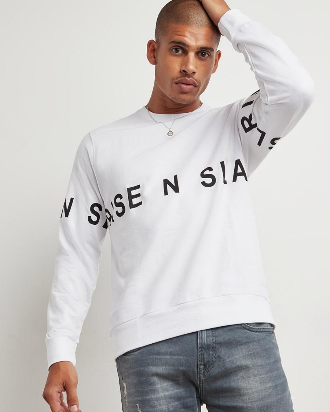 Typography sweatshirt shop