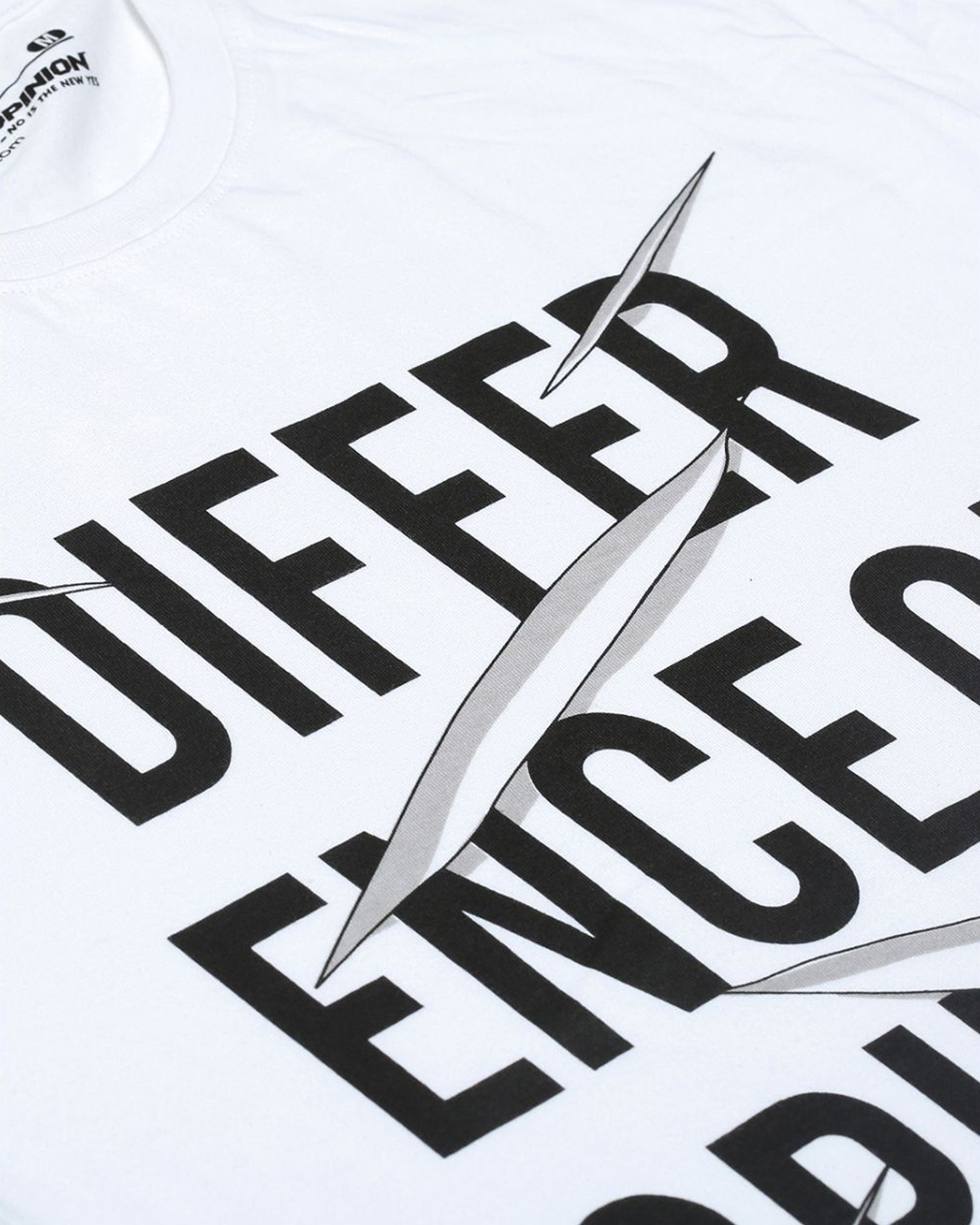 Shop Men's White Typography T Shirt-Full