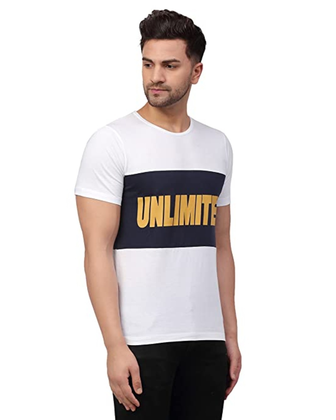 Buy Men's White Unlimited Typography T-shirt for Men White Online at ...